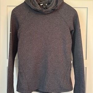 Mondetta Black/White/Grey Patterned Hoodie (Fleece)